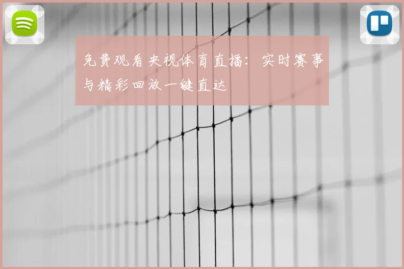 免费观看央视体育直播：实时赛事与精彩回放一键直达
