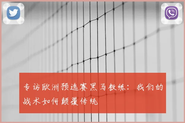 专访欧洲预选赛黑马教练：我们的战术如何颠覆传统