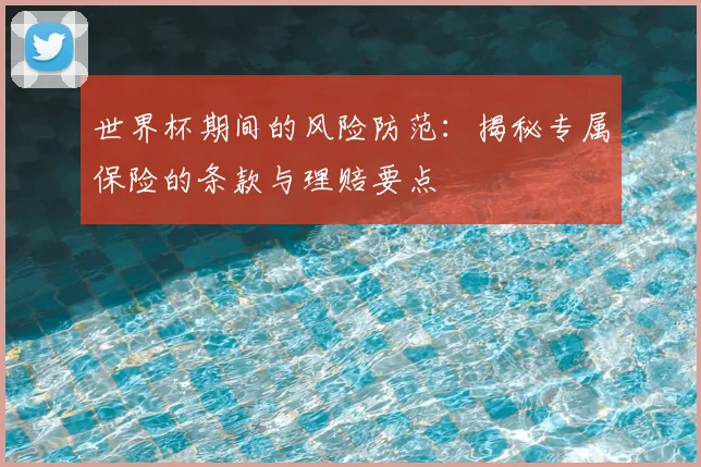 世界杯期间的风险防范:揭秘专属保险的条款与理赔要点